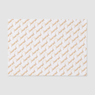 Zodiac "Taurus" Gold Script Tissue Paper