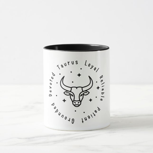 Zodiac Taurus Mug (Center)
