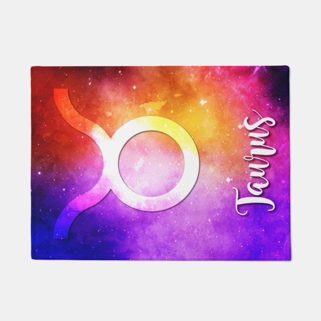 Zodiac : Taurus Space Candy Doormat (Front)