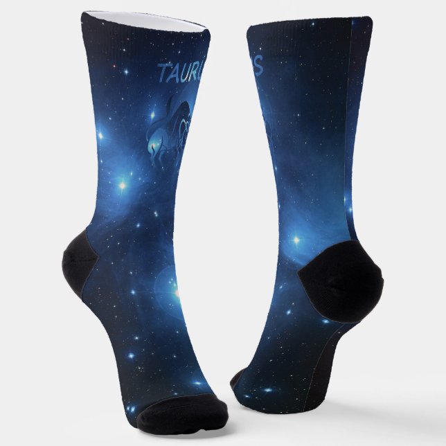 Zodiac Taurus symbol Socks (Angled)