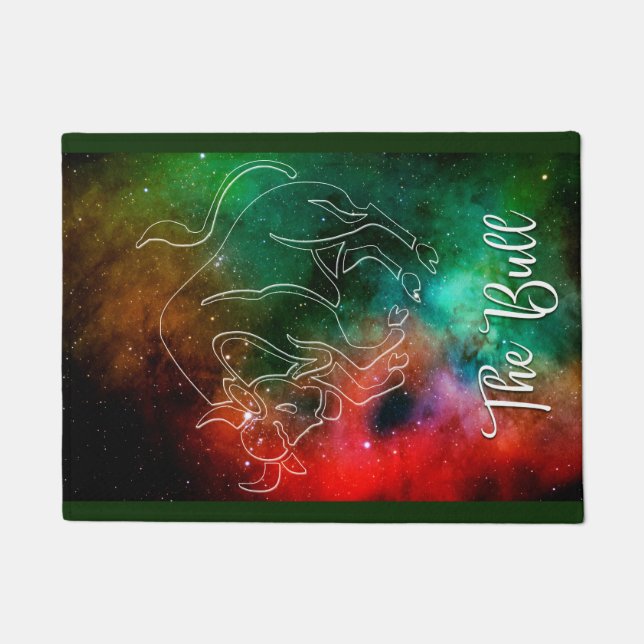 Zodiac : Taurus 'The Bull' Doormat (Front)