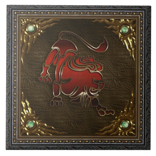 Zodiac Tile - Leo (Front)