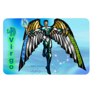 Zodiac Universe - 4 x 6 Virgo Magnet. Magnet