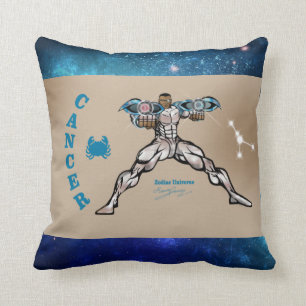 Zodiac Universe-Cancer Throw Pillow