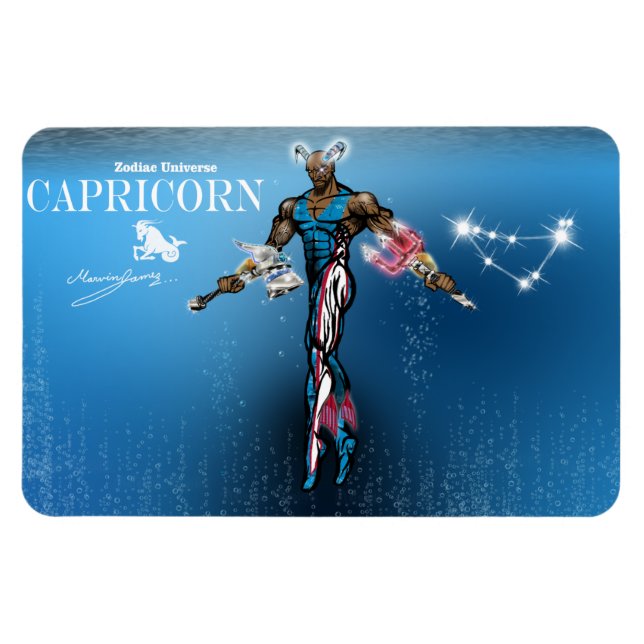 Zodiac Universe - Capricorn Magnet (Horizontal)