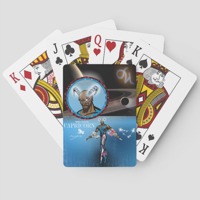 Zodiac Universe - Capricorn - Playing Cards (Back)