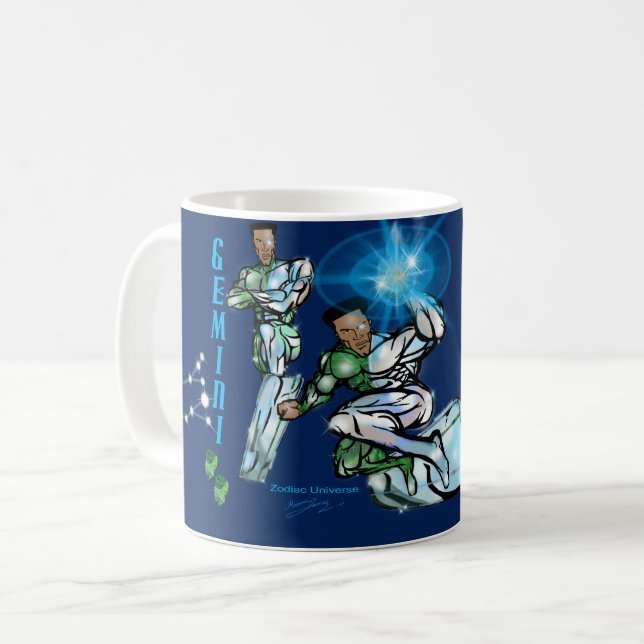 Zodiac Universe - Gemini Mug (Front Left)