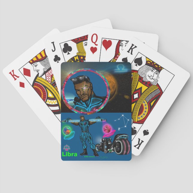 Zodiac Universe - Libra - Classic Playing Cards (Back)