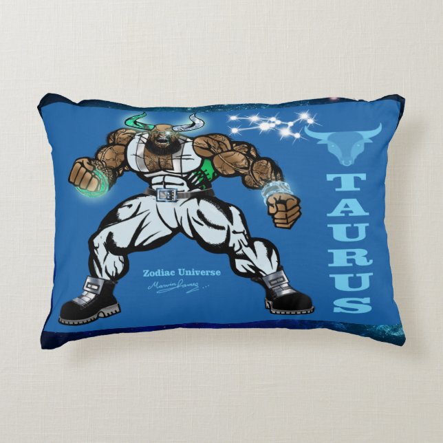 Zodiac Universe-Taurus Accent Pillow (Front)