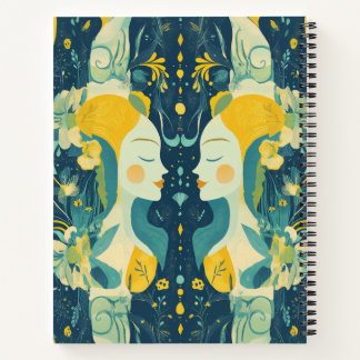 Zodiac Vibes Gemini - Spiral Notebook