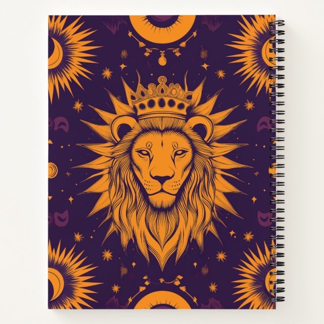Zodiac Vibes Leo - Spiral Notebook (Back)