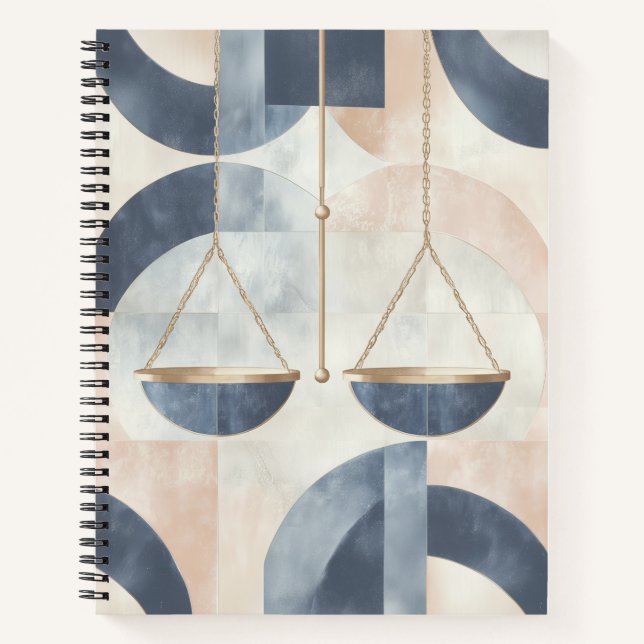 Zodiac Vibes Libra - Spiral Notebook (Front)