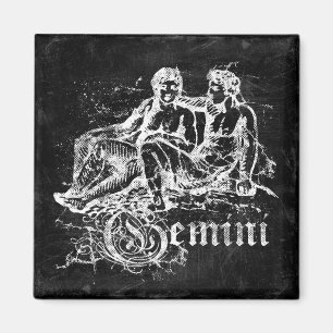 Zodiac Vintage Gemini Magnet