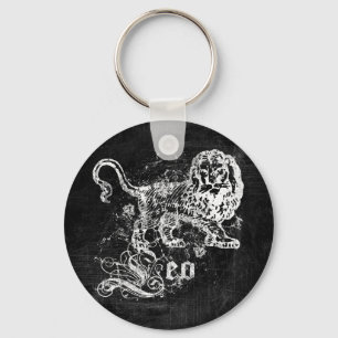 Zodiac Vintage Leo Key Ring