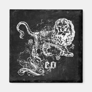 Zodiac Vintage Leo Magnet