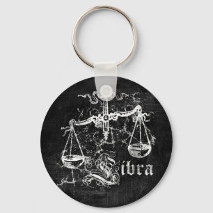 Zodiac Vintage Libra Key Ring