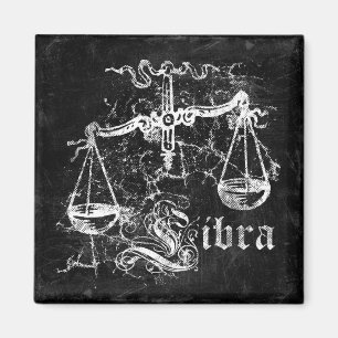 Zodiac Vintage Libra Magnet