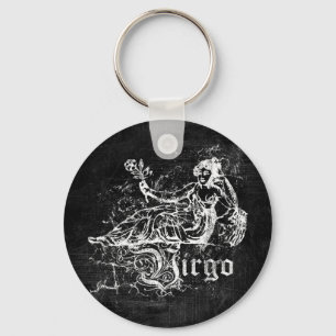 Zodiac Vintage Virgo Key Ring
