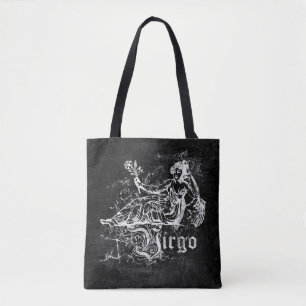 Zodiac Vintage Virgo Tote Bag