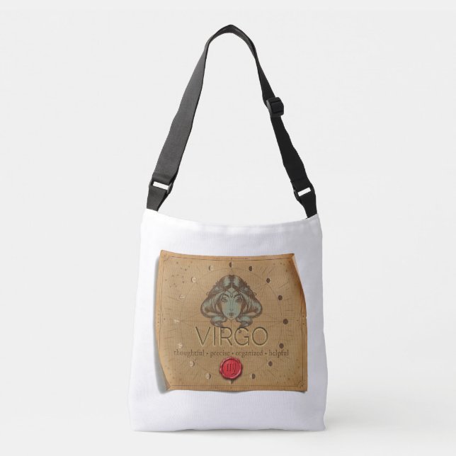 Zodiac - Virgo - Cross Body Tote Bag (Front)