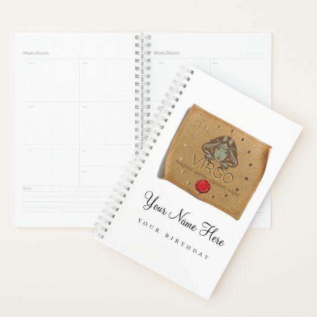 Zodiac - Virgo - Personalised Day Planner (Display)