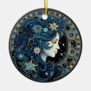 Zodiac Virgo Personalized Christmas Ornament