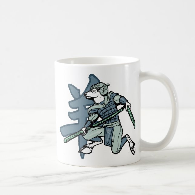 Zodiac Warriors: Year of the Ram Coffee Mug (Right)