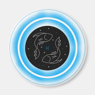 Zodiac Water Element Pisces Magnet
