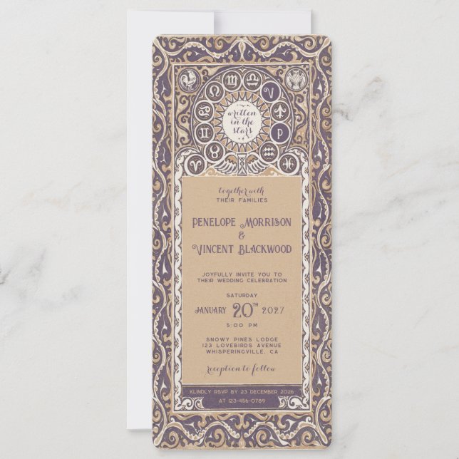 Zodiac - Wedding Invitation (Front)