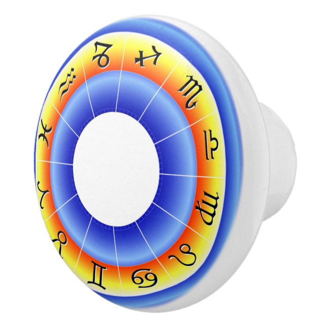Zodiac Wheel Ceramic Knob (Right)