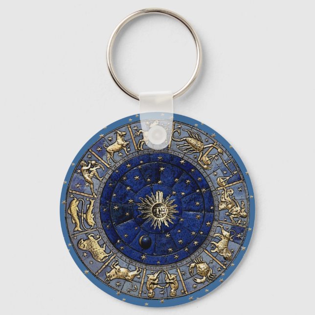 Zodiac Wheel Key Ring (Front)