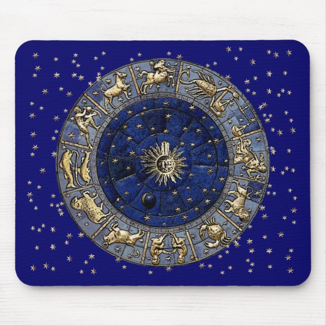 Zodiac Wheel Mouse Pad (Front)