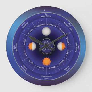 Zodiac Wheel of the Year Large Clock