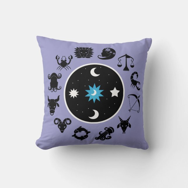 Zodiac Wheel Pillow (Front)