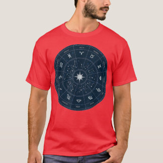 Zodiac Wheel Wife Zodiac Horoscope Astrology 2710  T-Shirt