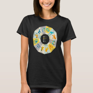 Zodiac Wheel Wife Zodiac Horoscope Astrology T-Shirt