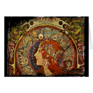 Zodiak Woman by Mucha