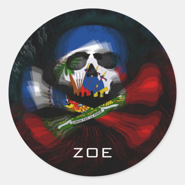 ZOE CLASSIC ROUND STICKER (Front)