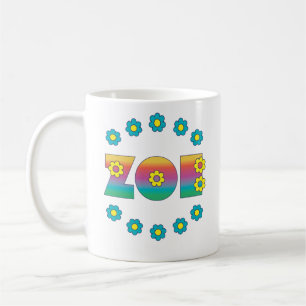Zoe Flores Rainbow Coffee Mug