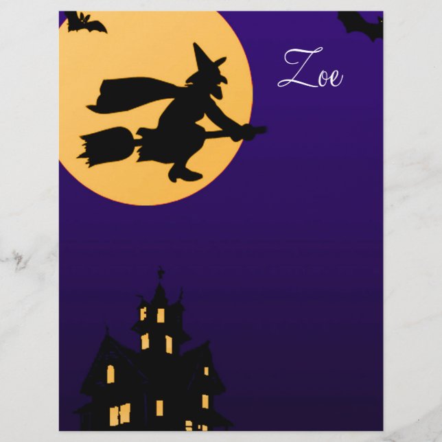 Zoe Halloween Letterhead (Front)