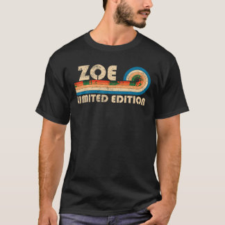 ZOE Name Personalised Funny Retro Vintage Birthday T-Shirt