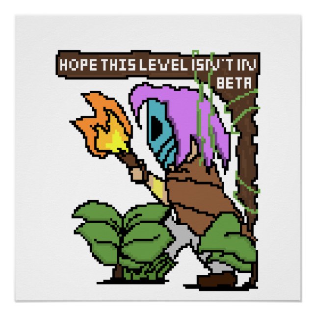 Zoe Pixel Sign – “Beta Level?” (Front)