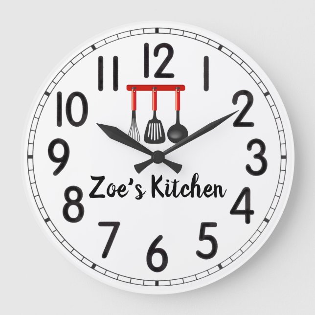 Zoe's Kitchen Large Clock (Front)