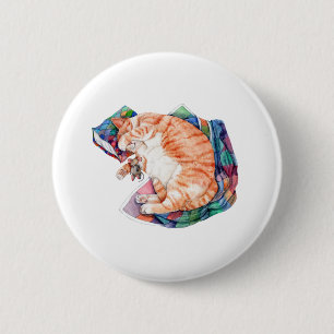 Zoe's Winter Nap 6 Cm Round Badge