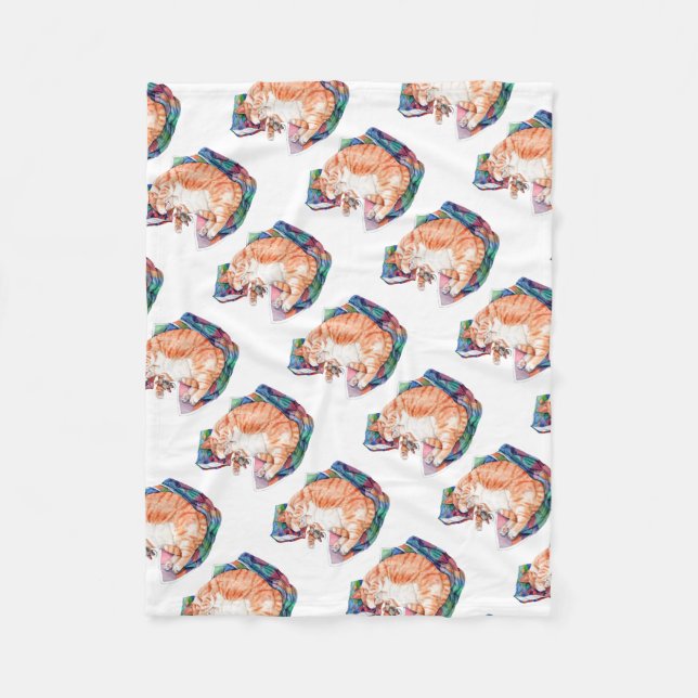 Zoe's Winter Nap Fleece Blanket (Front)