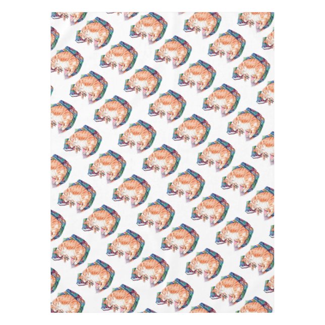 Zoe's Winter Nap Tablecloth (Front)