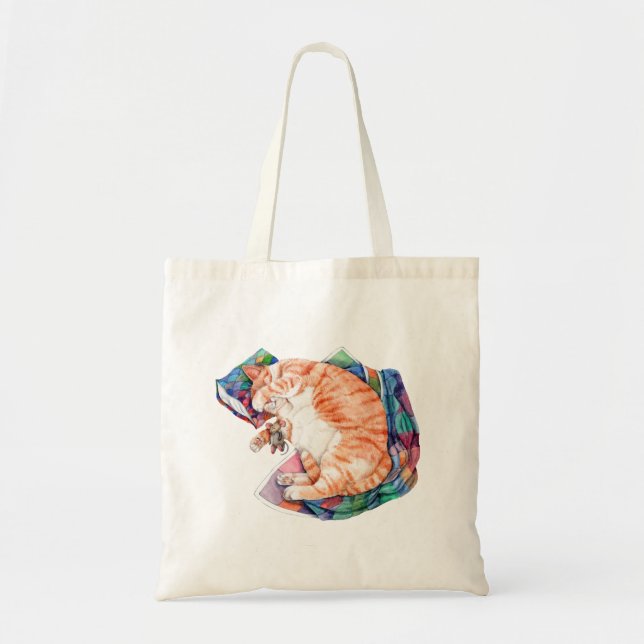 Zoe's Winter Nap Tote Bag (Front)