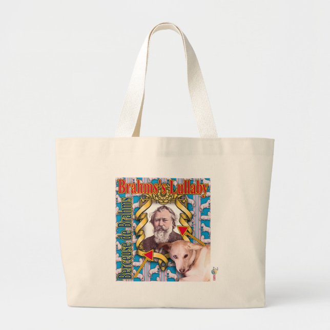 ZoeSPEAK - Brahms Large Tote Bag (Front)