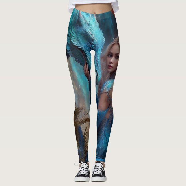  Zoey and Blue Dragon Leggings (Front)