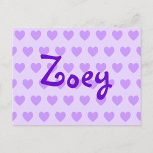 Zoey in Purple Postcard
